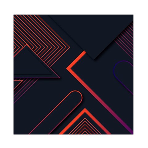 Gradient Geometric Shapes Dark Background Design Duvet Cover Double Side (Full/ Double Size) from ArtsNow.com Back