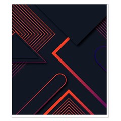 Gradient Geometric Shapes Dark Background Design Duvet Cover Double Side (California King Size) from ArtsNow.com Back