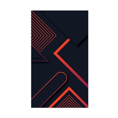 Gradient Geometric Shapes Dark Background Design Duvet Cover Double Side (Single Size) from ArtsNow.com Front