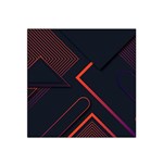 Gradient Geometric Shapes Dark Background Design Satin Bandana Scarf 22  x 22 