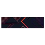 Gradient Geometric Shapes Dark Background Design Oblong Satin Scarf (16  x 60 )