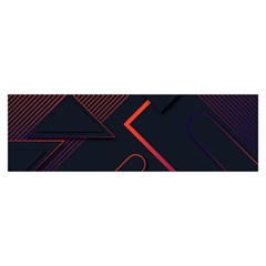 Gradient Geometric Shapes Dark Background Design Toiletries Pouch from ArtsNow.com Hand Strap