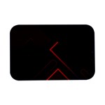 Gradient Geometric Shapes Dark Background Design Open Lid Metal Box (Silver)  
