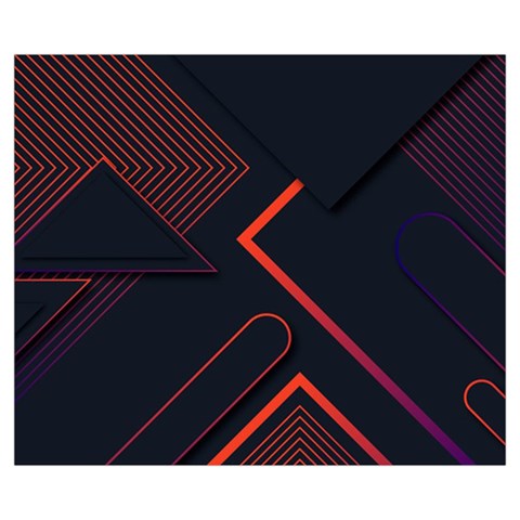 Gradient Geometric Shapes Dark Background Design Medium Tote Bag from ArtsNow.com Back