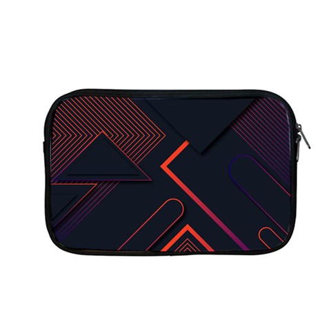 Gradient Geometric Shapes Dark Background Design Apple MacBook Pro 13  Zipper Case from ArtsNow.com Front