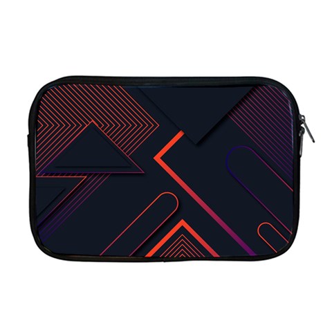 Gradient Geometric Shapes Dark Background Design Apple MacBook Pro 17  Zipper Case from ArtsNow.com Front