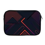 Gradient Geometric Shapes Dark Background Design Apple MacBook Pro 17  Zipper Case