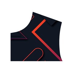 Gradient Geometric Shapes Dark Background Design Women s Button Up Vest from ArtsNow.com Top Left