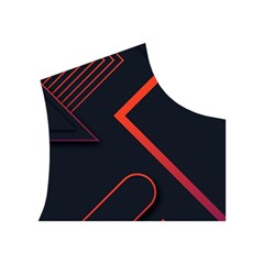 Gradient Geometric Shapes Dark Background Design Women s Button Up Vest from ArtsNow.com Top Right