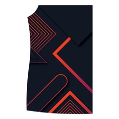 Gradient Geometric Shapes Dark Background Design Women s Button Up Vest from ArtsNow.com Front Right