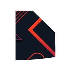 Gradient Geometric Shapes Dark Background Design Women s Button Up Vest from ArtsNow.com Left Pocket