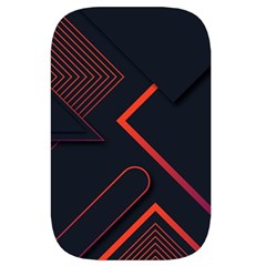 Gradient Geometric Shapes Dark Background Design Waist Pouch (Small) from ArtsNow.com Back