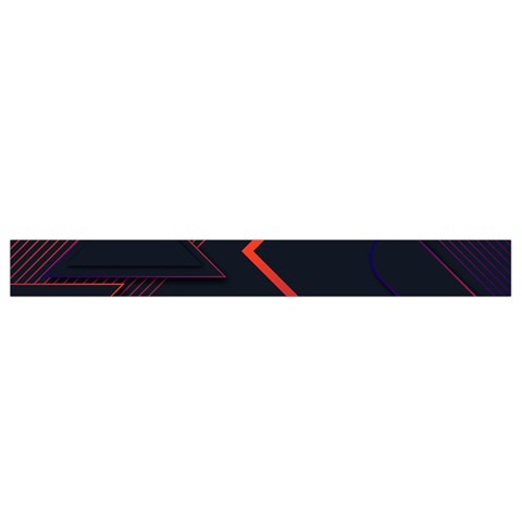 Gradient Geometric Shapes Dark Background Design Waist Pouch (Small) from ArtsNow.com Bottom