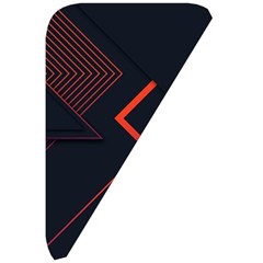 Gradient Geometric Shapes Dark Background Design Belt Pouch Bag (Large) from ArtsNow.com Front Right