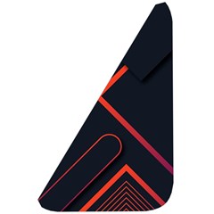 Gradient Geometric Shapes Dark Background Design Belt Pouch Bag (Large) from ArtsNow.com Front Left