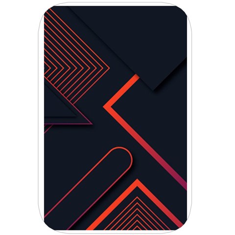Gradient Geometric Shapes Dark Background Design Belt Pouch Bag (Large) from ArtsNow.com Back