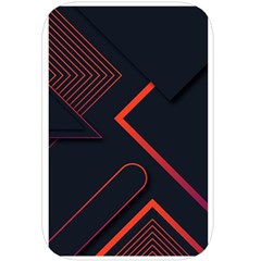 Gradient Geometric Shapes Dark Background Design Belt Pouch Bag (Large) from ArtsNow.com Back