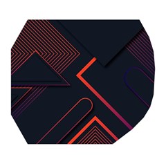 Gradient Geometric Shapes Dark Background Design Belt Pouch Bag (Large) from ArtsNow.com Tape
