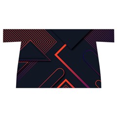 Gradient Geometric Shapes Dark Background Design Wristlet Pouch Bag (Small) from ArtsNow.com Back