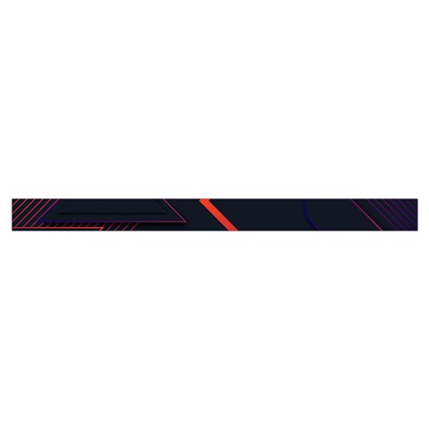 Gradient Geometric Shapes Dark Background Design Wristlet Pouch Bag (Small) from ArtsNow.com Strap Outside