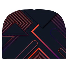 Gradient Geometric Shapes Dark Background Design Make Up Case (Medium) from ArtsNow.com Back