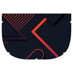 Gradient Geometric Shapes Dark Background Design Make Up Case (Large) from ArtsNow.com Side Right