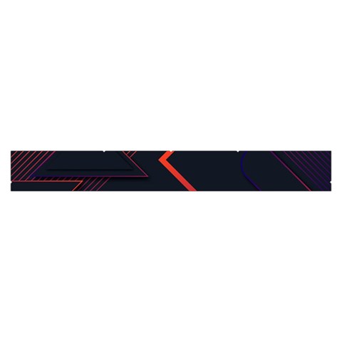 Gradient Geometric Shapes Dark Background Design Make Up Case (Large) from ArtsNow.com Zipper Front