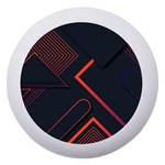 Gradient Geometric Shapes Dark Background Design Dento Box with Mirror