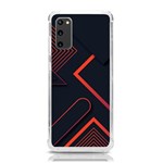 Gradient Geometric Shapes Dark Background Design Samsung Galaxy S20 6.2 Inch TPU UV Case