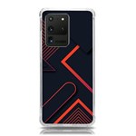 Gradient Geometric Shapes Dark Background Design Samsung Galaxy S20 Ultra 6.9 Inch TPU UV Case