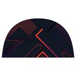 Gradient Geometric Shapes Dark Background Design Anti Scalding Pot Cap