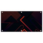 Gradient Geometric Shapes Dark Background Design Banner and Sign 4  x 2 