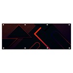 Gradient Geometric Shapes Dark Background Design Banner and Sign 8  x 3 