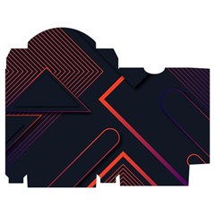 Gradient Geometric Shapes Dark Background Design Playing Cards Single Design (Rectangle) with Custom Box from ArtsNow.com Poker Box