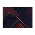 Gradient Geometric Shapes Dark Background Design Crystal Sticker (A4)