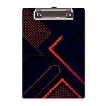 Gradient Geometric Shapes Dark Background Design A5 Acrylic Clipboard