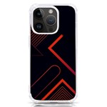 Gradient Geometric Shapes Dark Background Design iPhone 14 Pro TPU UV Print Case