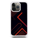 Gradient Geometric Shapes Dark Background Design iPhone 13 Pro TPU UV Print Case