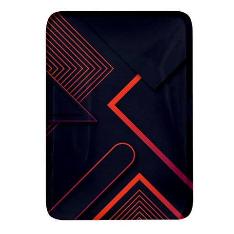Gradient Geometric Shapes Dark Background Design Rectangular Glass Fridge Magnet (4 pack) from ArtsNow.com Front