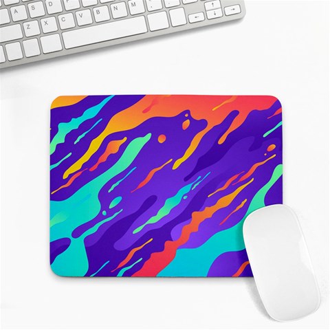 Multicolored Abstract Background Small Mousepad from ArtsNow.com Front