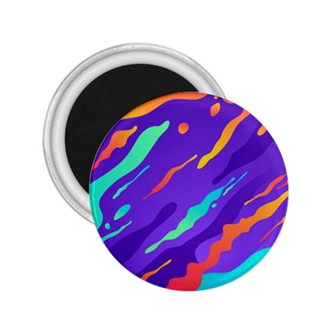 Multicolored Abstract Background 2.25  Magnets from ArtsNow.com Front