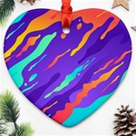 Multicolored Abstract Background Ornament (Heart)