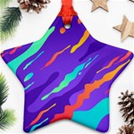 Multicolored Abstract Background Ornament (Star)