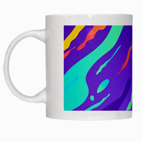 Multicolored Abstract Background White Mug from ArtsNow.com Left