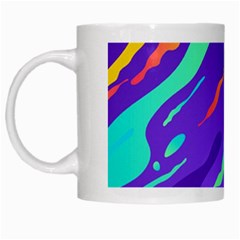 Multicolored Abstract Background White Mug from ArtsNow.com Left