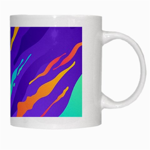 Multicolored Abstract Background White Mug from ArtsNow.com Right