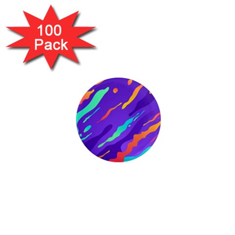 Multicolored Abstract Background 1  Mini Magnets (100 pack)  from ArtsNow.com Front