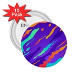 Multicolored Abstract Background 2.25  Buttons (10 pack) 
