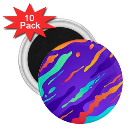 Multicolored Abstract Background 2.25  Magnets (10 pack)  from ArtsNow.com Front