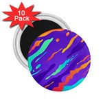 Multicolored Abstract Background 2.25  Magnets (10 pack) 